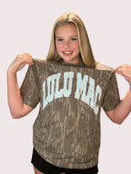 Camo and Baby Blue Lulu Mac T-shirt