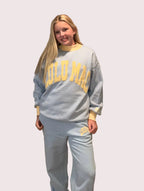 Butter Yellow and Sky Blue Lulu Mac Sweat Set