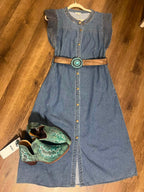Denim maxi dress by Jodifl