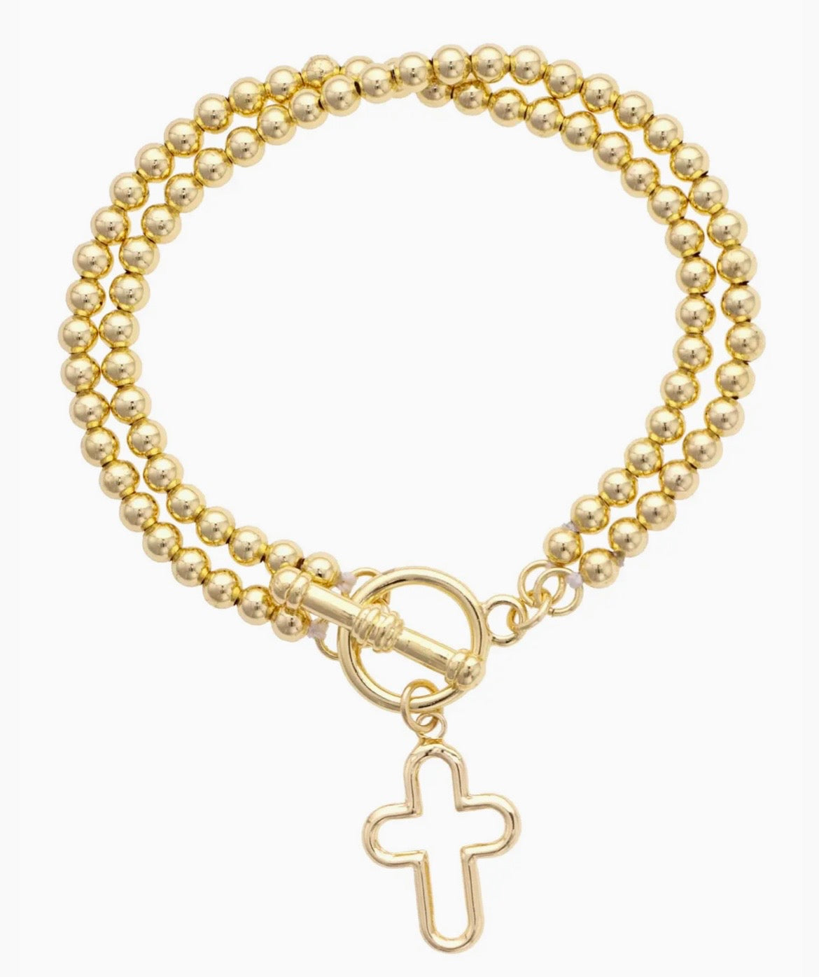 Foster Open Cross Toggle Bracelet