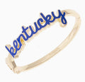 Kentucky Wildcats Cursive Enamel Hinge Bangle