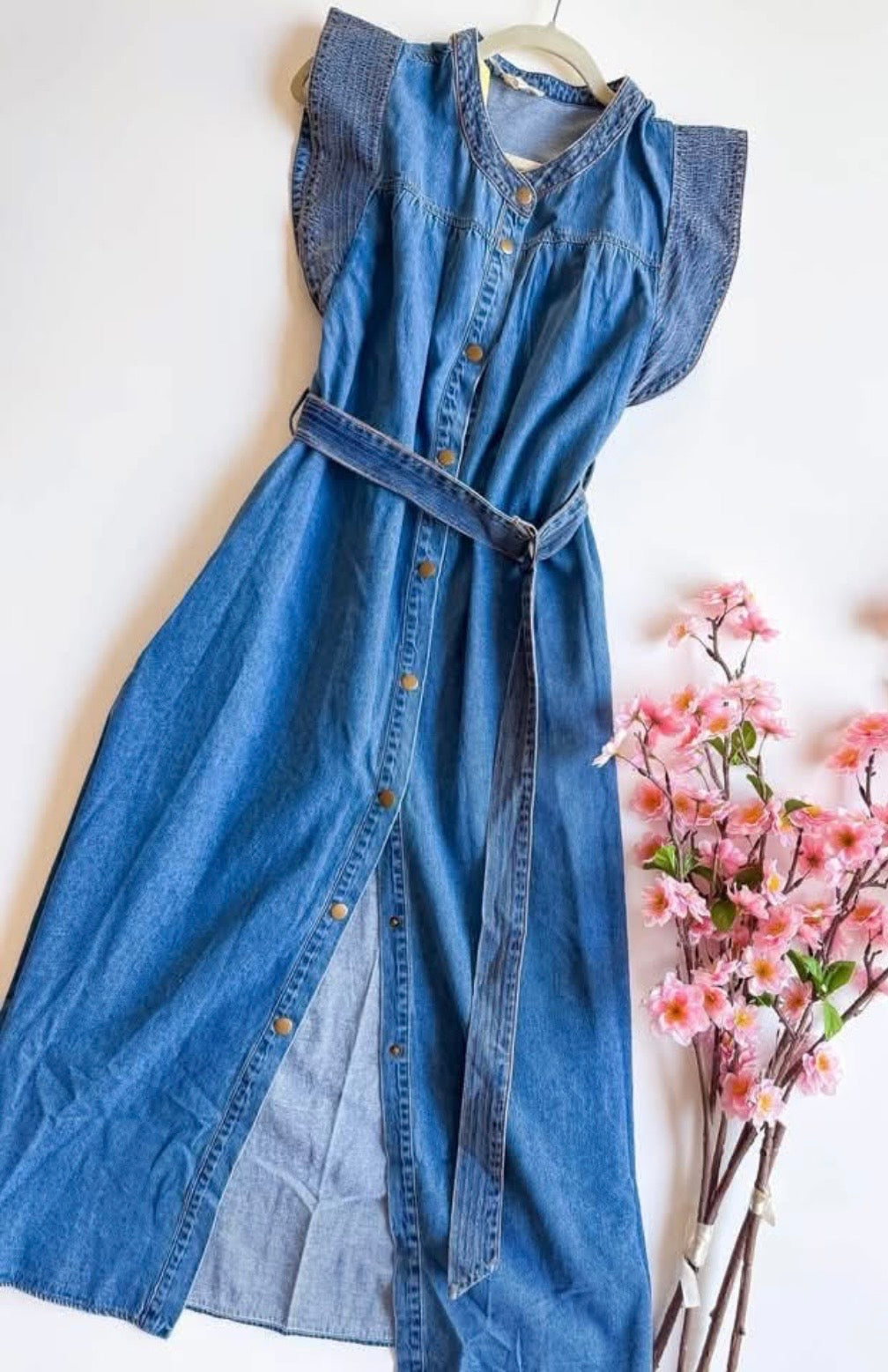 Denim maxi dress by Jodifl