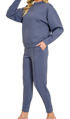SCUBA MOCK NECK PULLOVER & PINTUCK JOGGERS SET