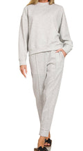 SCUBA MOCK NECK PULLOVER & PINTUCK JOGGERS SET