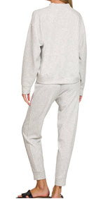 SCUBA MOCK NECK PULLOVER & PINTUCK JOGGERS SET