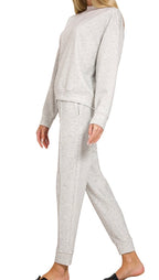 SCUBA MOCK NECK PULLOVER & PINTUCK JOGGERS SET