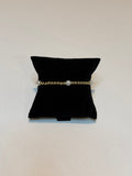 Pearl and gold beaded bracelet