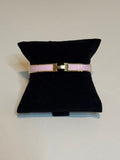 H clasp bracelet pink