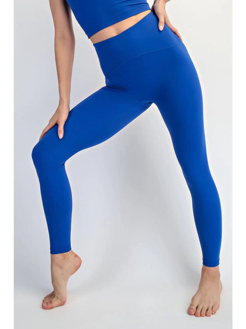 Nylon Butter Cropped Tank and Legging Set