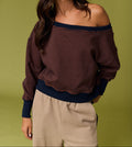 Amira Striped Lounge Sweatshirt